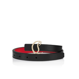 Christian Louboutin Cl Logo Belt Women 20mm Calf Leather Black