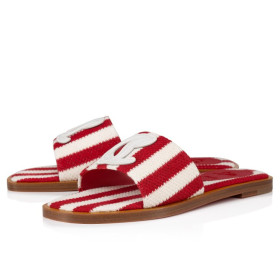 Christian Louboutin Cl Mule Mules Malha Printed Fabric Loubi