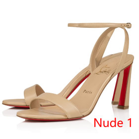 Christian Louboutin Condora Queen 100mm Sandals Nappa Leather Nude