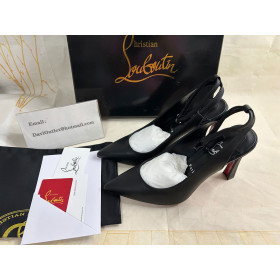 Christian Louboutin Condora Sling 100 Mm Pumps Leather Black