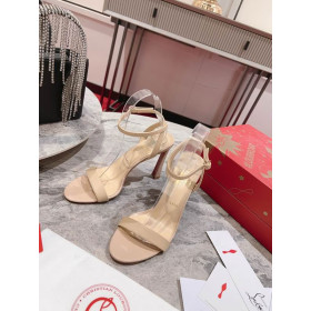 Christian Louboutin Condorapik Queen Sandals 100mm Nappa Leather Nude