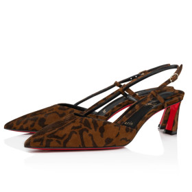 Christian Louboutin Condoroline 55 Mm Sling Back Pumps Calf Leather Multicolor