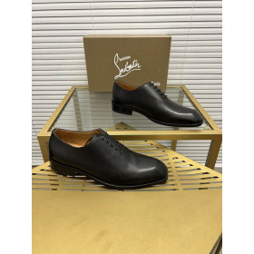 Christian Louboutin Corteo Lace-Up Oxford Calf Leather Black
