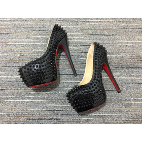 Christian Louboutin Daffodile Spikes Platform 160mm Patent Black
