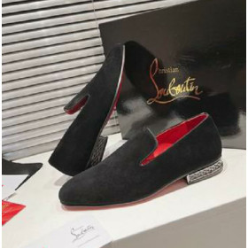 Christian Louboutin Dandyrocks Loafers Velvet Black