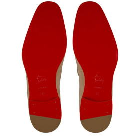 Christian Louboutin Danny Flex Loafers Nubuck Leather Lionne