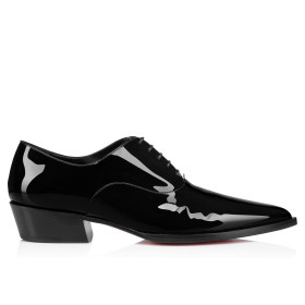Christian Louboutin Eliviss Uomo Oxford Patent Calf Leather Black