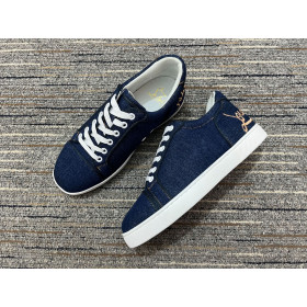Christian Louboutin Elo Loubi Orlato Flat Sneakers Miss Denim