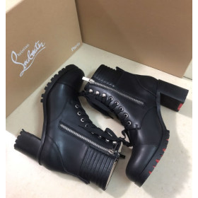 Christian Louboutin En Hiver Ankle Boots 70mm Calfskin Black