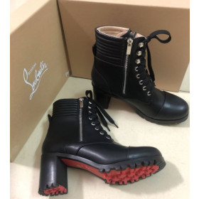 Christian Louboutin En Hiver Ankle Boots 70mm Calfskin Black