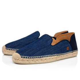 Christian Louboutin Espadon Blue Denim/marine Fabric