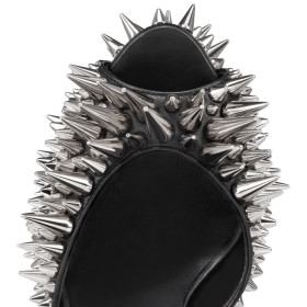 Christian Louboutin Estepic Sandal Alta 160 Mm Strappy Sandals Nappa Leather And Spikes Black