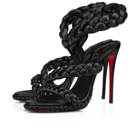 Christian Louboutin Fatima 120 Mm Sandals Nappa Leather Black