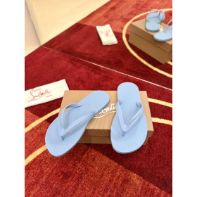 Christian Louboutin Flat Sandals in Pastel Blue for Men sale