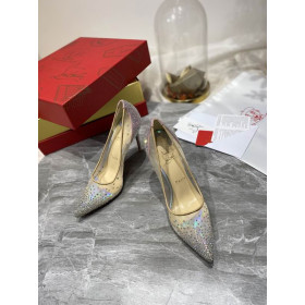 Christian Louboutin Follies Strass Pumps 100mm Glitter Multicolor