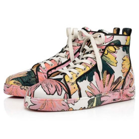 Christian Louboutin Fun Lou Spikes Multi Fabric high-top sneaker