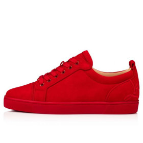 Christian Louboutin Fun Louis Junior Loubi Red Veau Velours