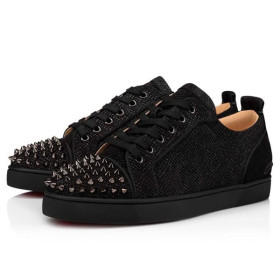 Christian Louboutin Fun Louis Junior Spikes Black/black Gun