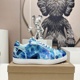 Christian Louboutin Fun Vieira Orlato Sneakers Nylon Iridescent Coating Multicolor