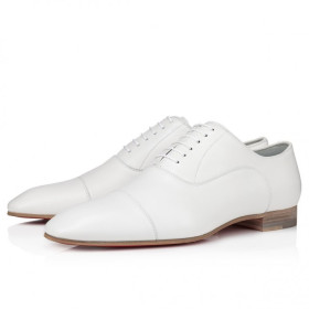 Christian Louboutin Greggo Oxfords Nappa Leather White