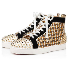 Christian Louboutin High-top Lou Spikes 2 Version Multi Calf