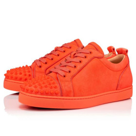 Christian Louboutin Low-top Louis Junior SP Drag/drag Mat Veau Velours