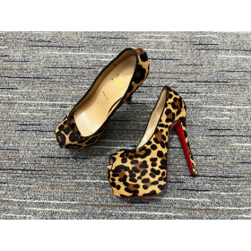 Christian Louboutin Highness Platform Pumps 160mm Pony Hair Leopard Print