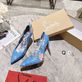 Christian Louboutin Hot Chick Pumps 100mm Loubi Odyssey Patent Leather Multicolor