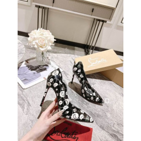 Christian Louboutin Hot Chick Pumps 100mm Patent Weapons Multi