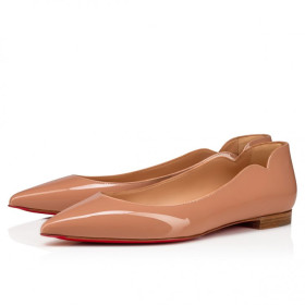 Christian Louboutin Hot Chickita Ballerinas Patent Calf Leather Blush