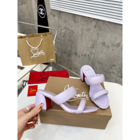 Christian Louboutin Inflama Sab Mules 85mm Nappa Leather Lilac