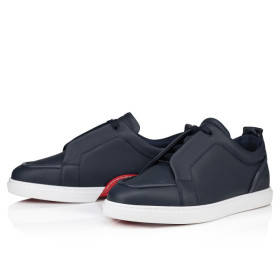 Christian Louboutin Jimmy Low-Top Sneakers Calf Leather Marine