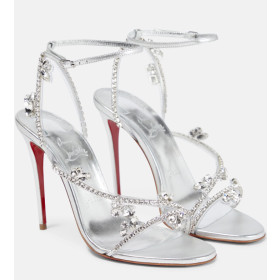 Christian Louboutin Joli Queen Embellished Sandals 100mm