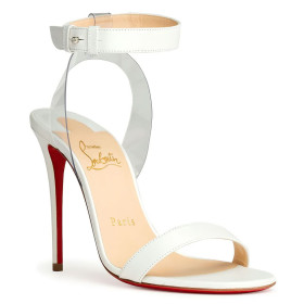 Christian Louboutin Jonatina 100 PVC Pvc Leather White