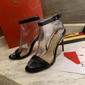 Christian Louboutin Jonatina Sandals 100 mm Nappa Leather Black