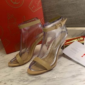 Christian Louboutin Jonatina Sandals 100 mm Nappa Leather Nude