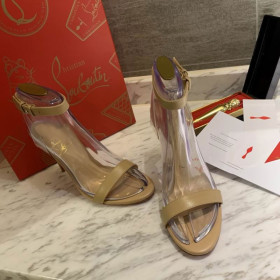 Christian Louboutin Jonatina Sandals 100 mm Nappa Leather Nude