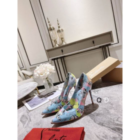 Christian Louboutin Kate Pumps 100mm Multicolor Graphic Printed Patent Leather