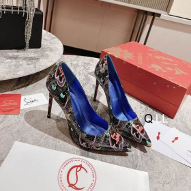 Christian Louboutin Kate Pumps Starlight By Night Patent Leather Multicolor