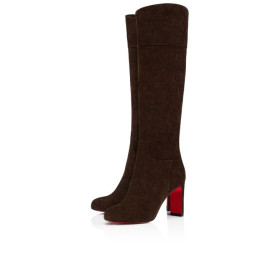 Christian Louboutin Loo Botta 85 Mm Boots Veau Velours Cosme