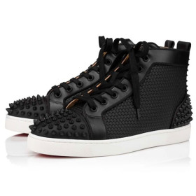 Christian Louboutin Lou Spikes 2 Black/black Mat Gomme