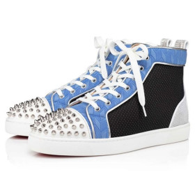 Christian Louboutin Lou Spikes Orlato Multicolor Version Multi Fabric