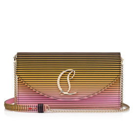 Christian Louboutin Loubi54 Clutch Aftersun Printed Crepe Satin Multicolor