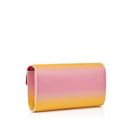 Christian Louboutin Loubi54 Clutch Degraftersun Calf Leather Multicolor