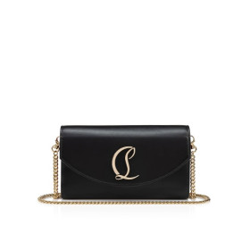 Christian Louboutin Loubi54 Wallet On Chain Calf Leather Black