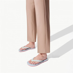 Christian Louboutin Loubi Ecume Gomme Flip Flop