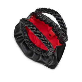 Christian Louboutin Loubibraid Top Handle Bag Nappa And Calf Leather Black