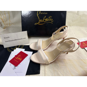 Christian Louboutin Loubigirl 85 Mm Sandals Nappa Leather Leche