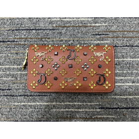 Christian Louboutin Loubinthesky Panettone Wallet Calfskin Brown