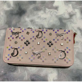 Christian Louboutin Loubinthesky Panettone Wallet Calfskin Multicolor